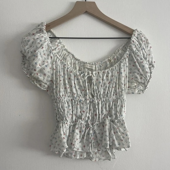 Doen Adie Top Painted Boutique XS EUC 100% Organic Cotton - Picture 2 of 6